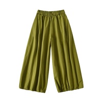 Sugar wide-leg pants quick-drying flower bud casual pants high waist versatile bloomers nine-point pants - Thumbnail 2