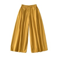 Sugar wide-leg pants quick-drying flower bud casual pants high waist versatile bloomers nine-point pants - Thumbnail 3