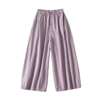 Sugar wide-leg pants quick-drying flower bud casual pants high waist versatile bloomers nine-point pants - Thumbnail 6