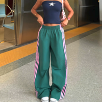 PINK STRIPED PANTS - Thumbnail 1