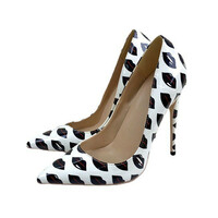 12CM high heels pointed toe stilettos fashion women's shoes - Thumbnail 5