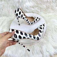 12CM high heels pointed toe stilettos fashion women's shoes - Thumbnail 4