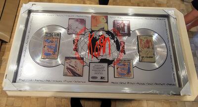 KoRn "Worldwide Dominiation" 5,000,000 Worldwide Sales Award