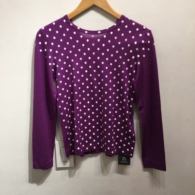 tricot CdG purple dot sweater 