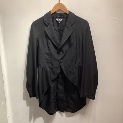 Black cdg swallow tail jacket