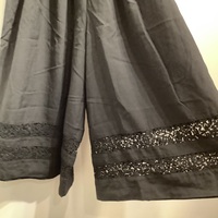 tricot CdG black wool wide pants - Thumbnail 3