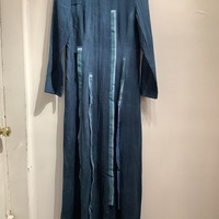 i wish (Yohji Yamamoto) blue wool long dress  - Thumbnail 1