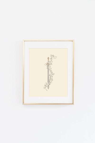 Knight Sword Print