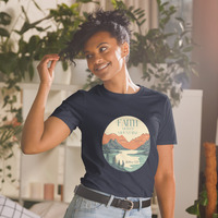 Faith Moves Mountains Large Logo Short-Sleeve Unisex T-Shirt - Thumbnail 3