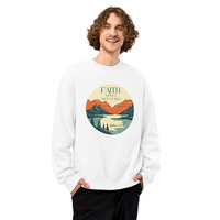 Faith Moves Mountains Oversized heavyweight sweatshirt - Thumbnail 1