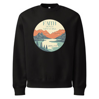 Faith Moves Mountains Oversized heavyweight sweatshirt - Thumbnail 3