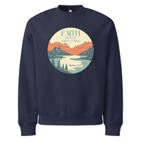 Faith Moves Mountains Oversized heavyweight sweatshirt - Thumbnail 11