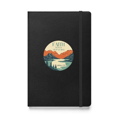 Faith moves mountains hardcover bound notebook