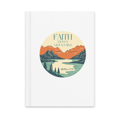 Faith moves mountains hardcover journal matte