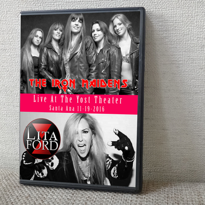 The iron maidens & lita ford live at the yost theater, santa ana 11.19.2016 dvd
