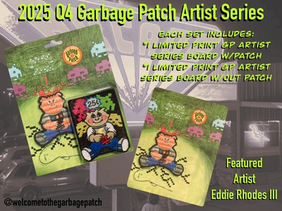 2025 Q4 exclusive Artist Series - featured artist Eddie Rhodes III with Alien Adam patch (iron-on)
