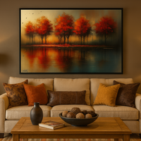 Echoes of Emberlight Landscape Art Print - Thumbnail 4