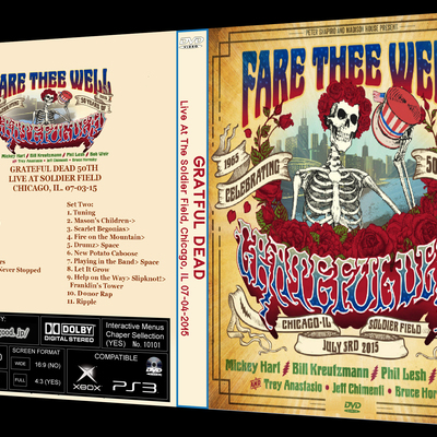 Grateful dead live at the soldier field, chicago, il. 07.03.2015 dvd