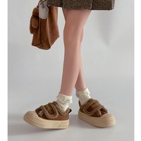 Velcro Plush Big Toe Shoes - Thumbnail 1