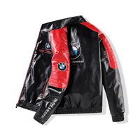 B M W LEATHER BIKER JACKET  - Thumbnail 2