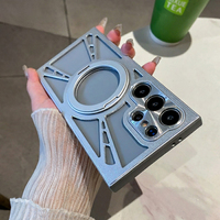 Metal Case With Frame For Samsung S25 24 23 SG605 - Thumbnail 2