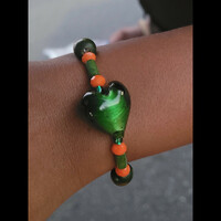 I 💚 FAMU🐍🐍🧡💚 BRACELET💫 READY-MADE⏳️🎨 By Nubian Collection Artwear 👑  - Thumbnail 9