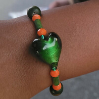 I 💚 FAMU🐍🐍🧡💚 BRACELET💫 READY-MADE⏳️🎨 By Nubian Collection Artwear 👑  - Thumbnail 2