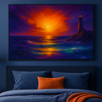 Cliffside Reverie Seascape Art Print - Thumbnail 3
