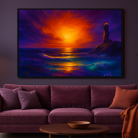 Cliffside Reverie Seascape Art Print - Thumbnail 4