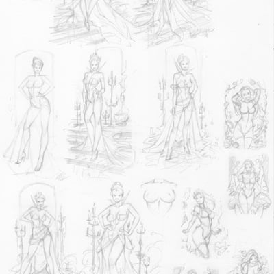 Original preliminary layouts - 04 (original art)