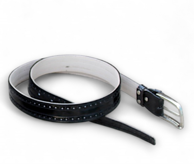 Black Leather Belt For Men 