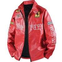 FERRARI LEATHER BIKER JACKET V.3 - Thumbnail 2