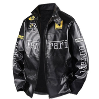 FERRARI LEATHER BIKER JACKET V.3 - Thumbnail 4