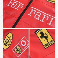 FERRARI LEATHER BIKER JACKET V.3 - Thumbnail 5