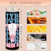 Jelly Roll "God, I Need a Favor" Skinny Tumbler | Country Music Fan Gift | Longhorn Skull Western Drinkware | Free Ship - Thumbnail 1