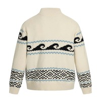 Creative and interesting totem jacquard cardigan knitted jacket - Thumbnail 1