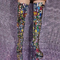Steve Madden Vanquish Faux Leather Over-the-Knee Thigh-High Boots - Thumbnail 2