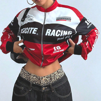 RACING COLOR BLOCK BOMBER JACKET - Thumbnail 2