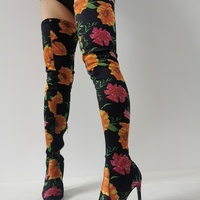 Stylish Women Over-the-Knee Boots Multi Colors Boots Thigh High Shoes Woman  - Thumbnail 1