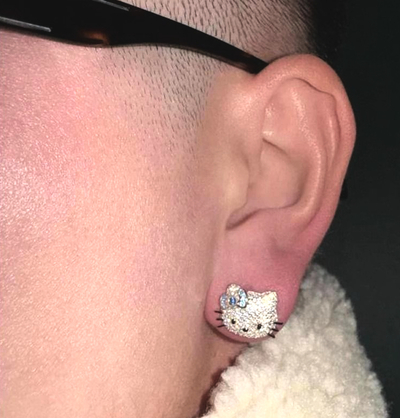  KITTY RHINESTONE EARRINGS