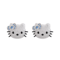  KITTY RHINESTONE EARRINGS - Thumbnail 2