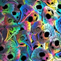 Holographic Skulls Sticker Set (2 pieces) - Thumbnail 2