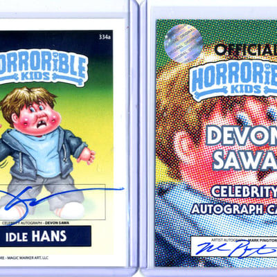 Horrorible kids devon sawa - celebrity auto card
