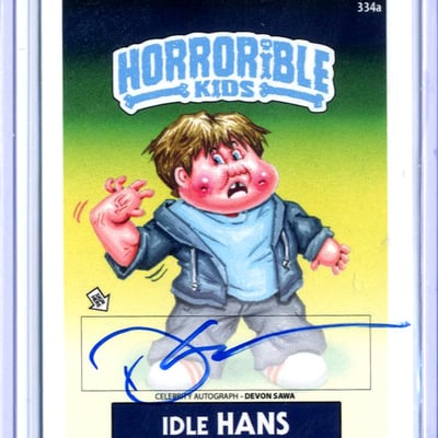 Horrorible kids devon sawa - celebrity auto card