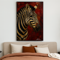 The Quiet Bold Zebra Art Print - Thumbnail 3