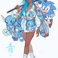 Rainbow Gamer Set - print and sticker set! - Thumbnail 1