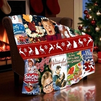 Christmas Movie Collage Blanket | Classic Holiday Film Poster Throw | Home Alone, Grinch, A Christmas Story Gift | Free Ship - Thumbnail 1
