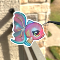 Rainbow Fish Sticker - Thumbnail 1