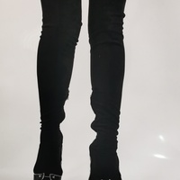 Over The Knee Fashion Black Women Spring Autume Party Dress Sexy Female Long Boots - Thumbnail 5