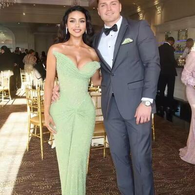 Green off shoulder sequin prom dresses mermaid exquisite customized evening formal dress birthday party gown